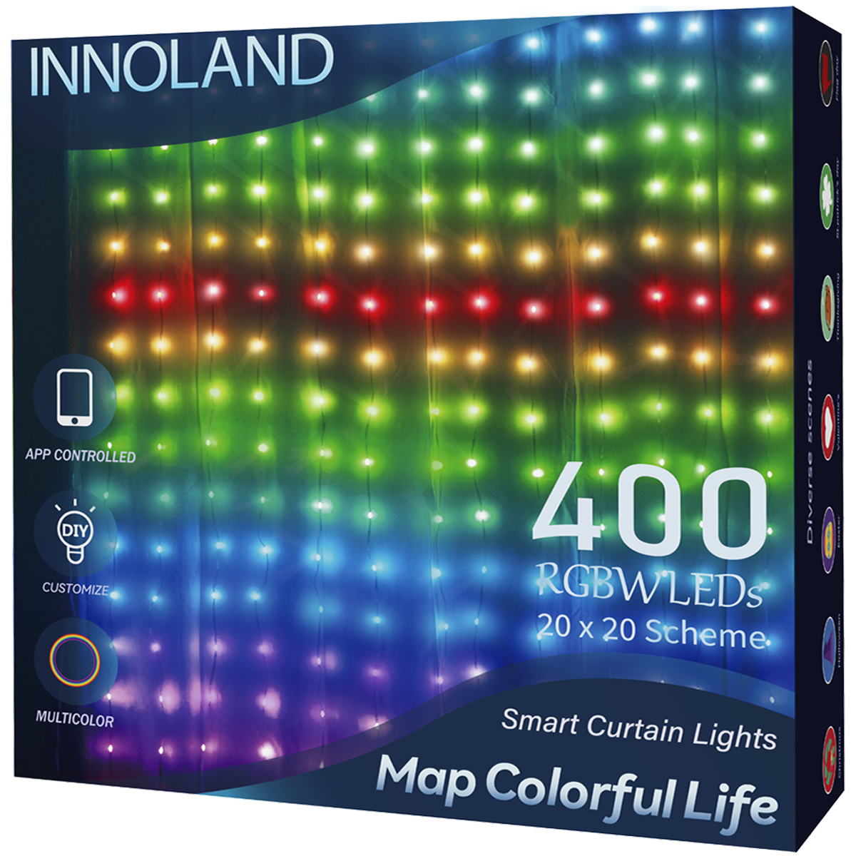 INNOLAND Halloween Smart Curtain Lights