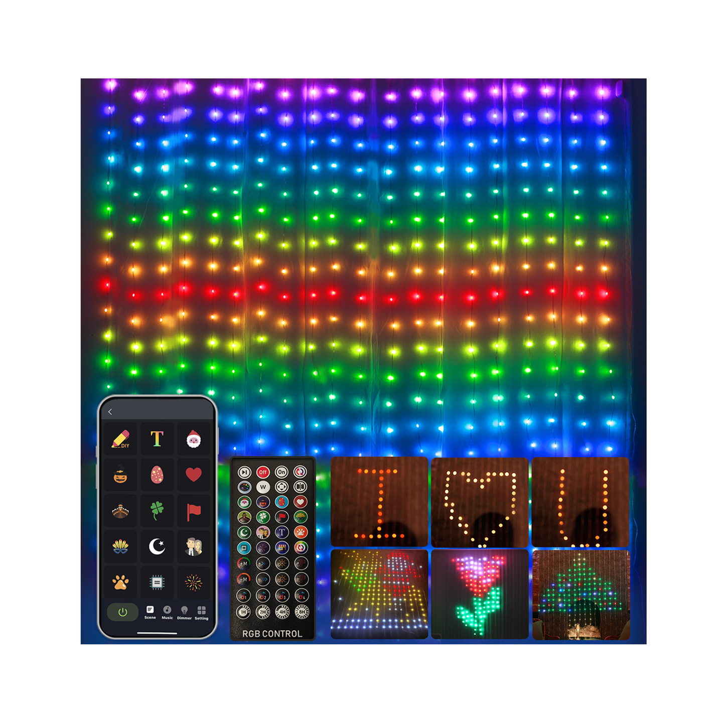 INNOLAND Halloween Smart Curtain Lights
