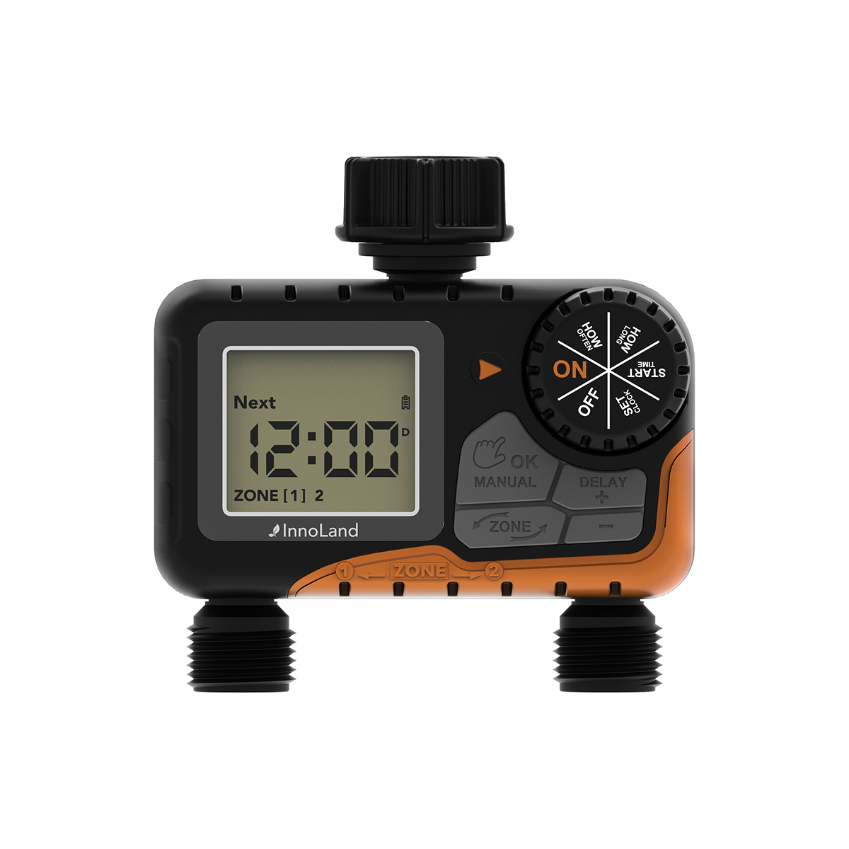 INNOLAND 2-Outlets Digital Sprinkler Water Timer