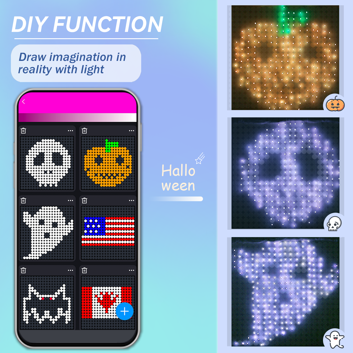 INNOLAND Halloween Smart Curtain Lights