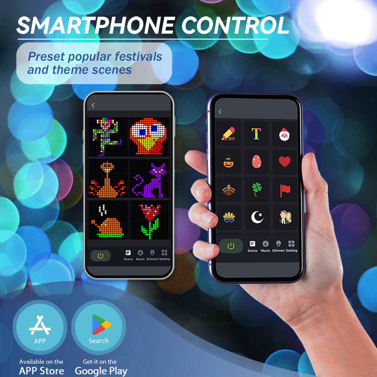INNOLAND Halloween Smart Curtain Lights