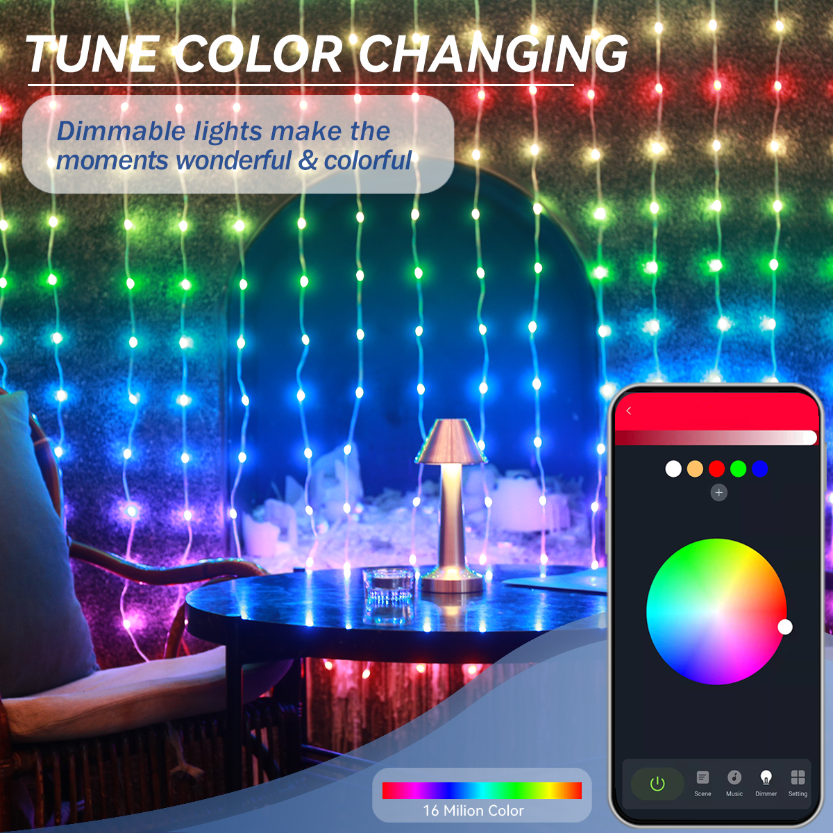INNOLAND Halloween Smart Curtain Lights