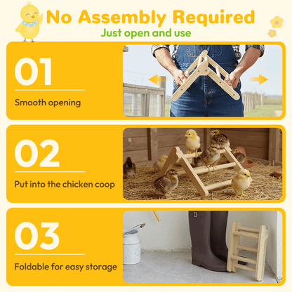 INNOLAND Chick Perch Foldable, 11.02" × 9.84" × 6.10" Baby Chick Toys (M)