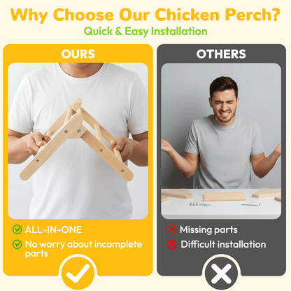 INNOLAND Chick Perch Foldable, 11.02" × 9.84" × 6.10" Baby Chick Toys (M)