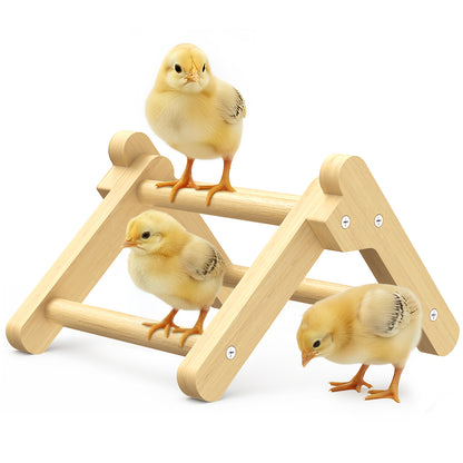 INNOLAND Chick Perch Foldable, 8.27" × 7.68" × 4.92" Roosting Perch for Chicks Brooder (S)